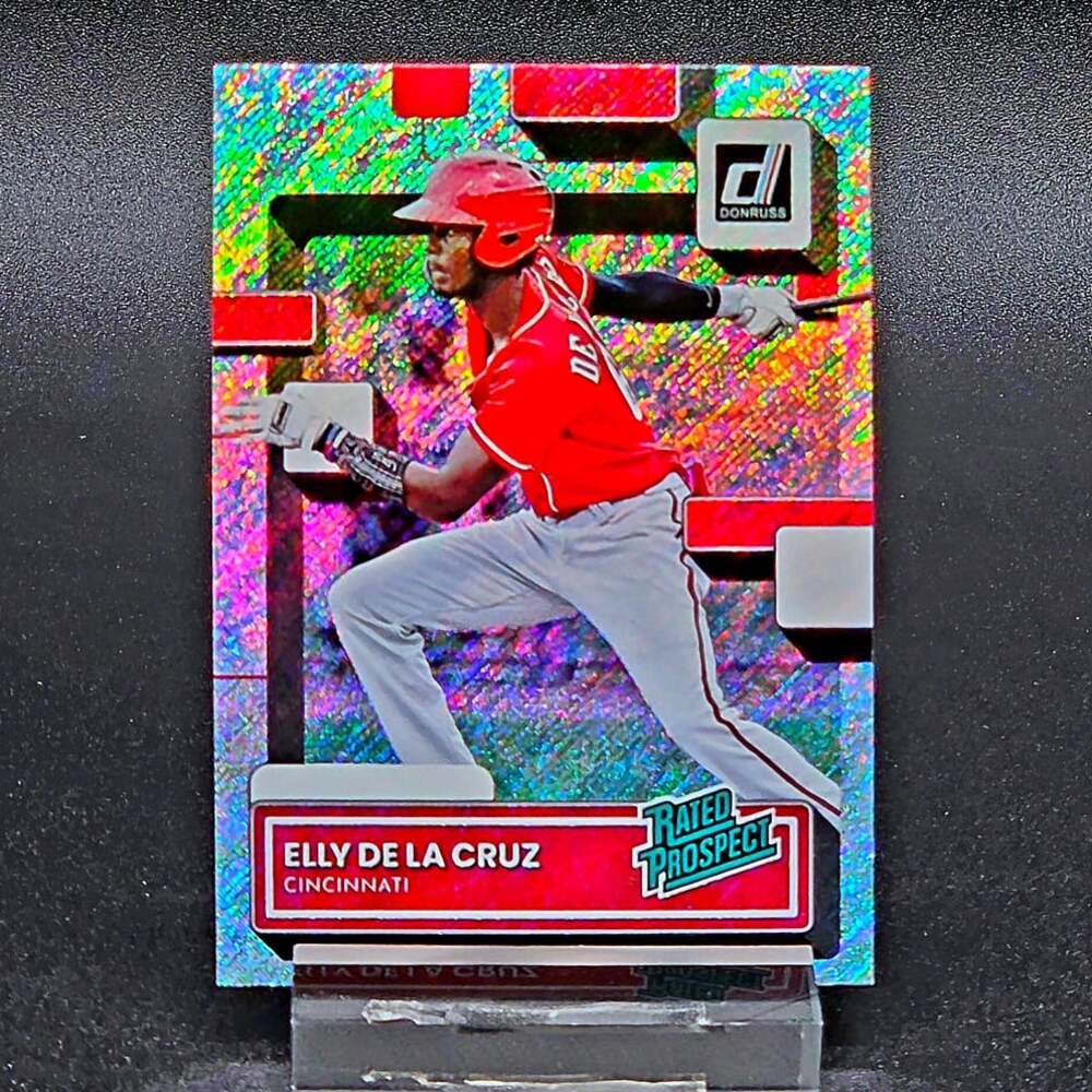 Elly De La Cruz 2022 Donruss Rated Prospect Rapture RC Cincinnati Reds Rookie